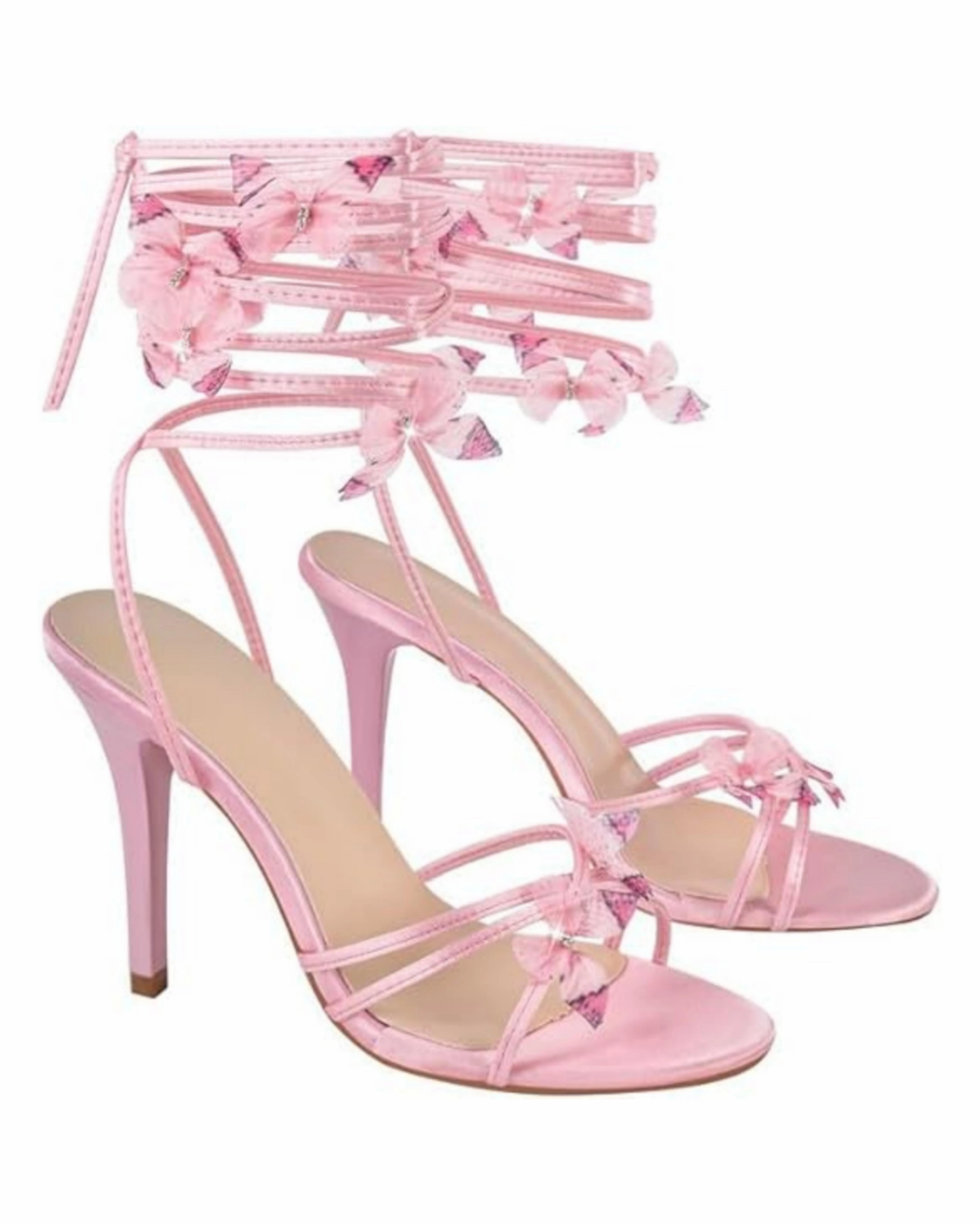 Psyche's Wings- Butterfly tie up Heels