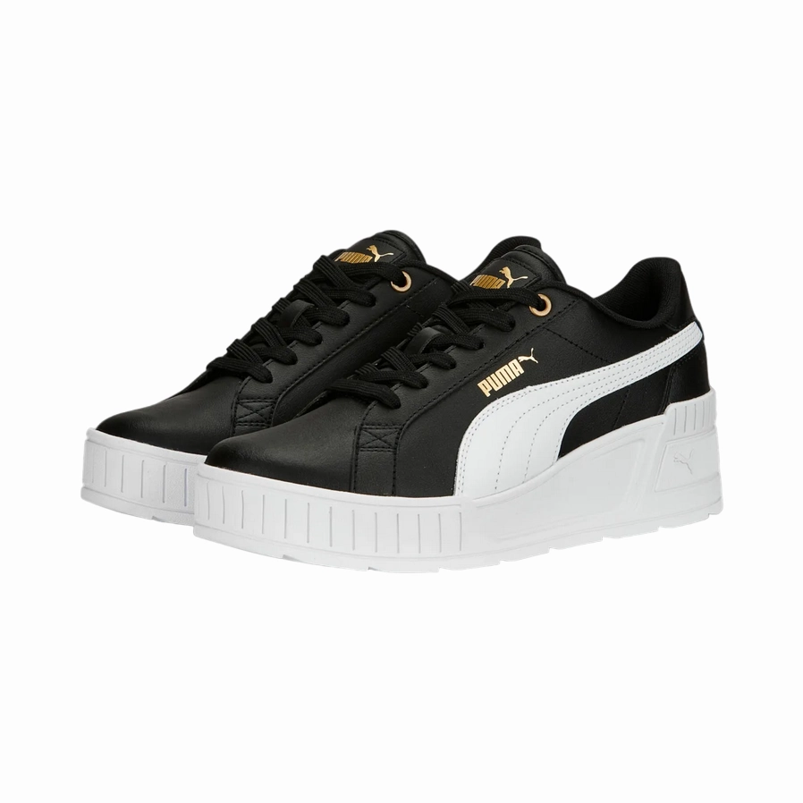  Puma scarpa sneakers da donna Karmen Wedge 390985-01 nero-bianco
