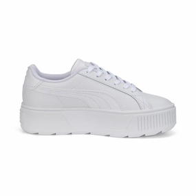 Puma scarpa sneakers da ragazza con zeppa Karmen 387374 01 bianco