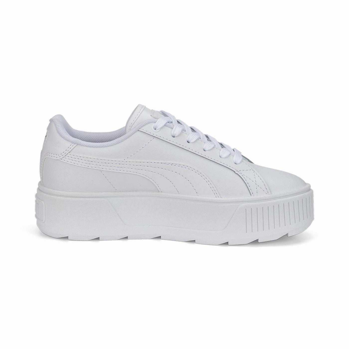  Puma scarpa sneakers da ragazza con zeppa Karmen 387374 01 bianco