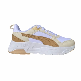 Puma scarpa sneeakers da donna Trinity 2 Lite Aqua Metallic 400704-02 bianco-sasbbia-neve 