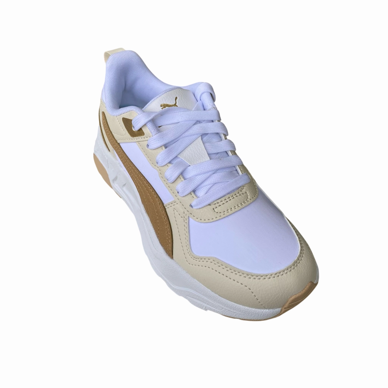 Puma scarpa sneeakers da donna Trinity 2 Lite Aqua Metallic 400704-02 bianco-sasbbia-neve