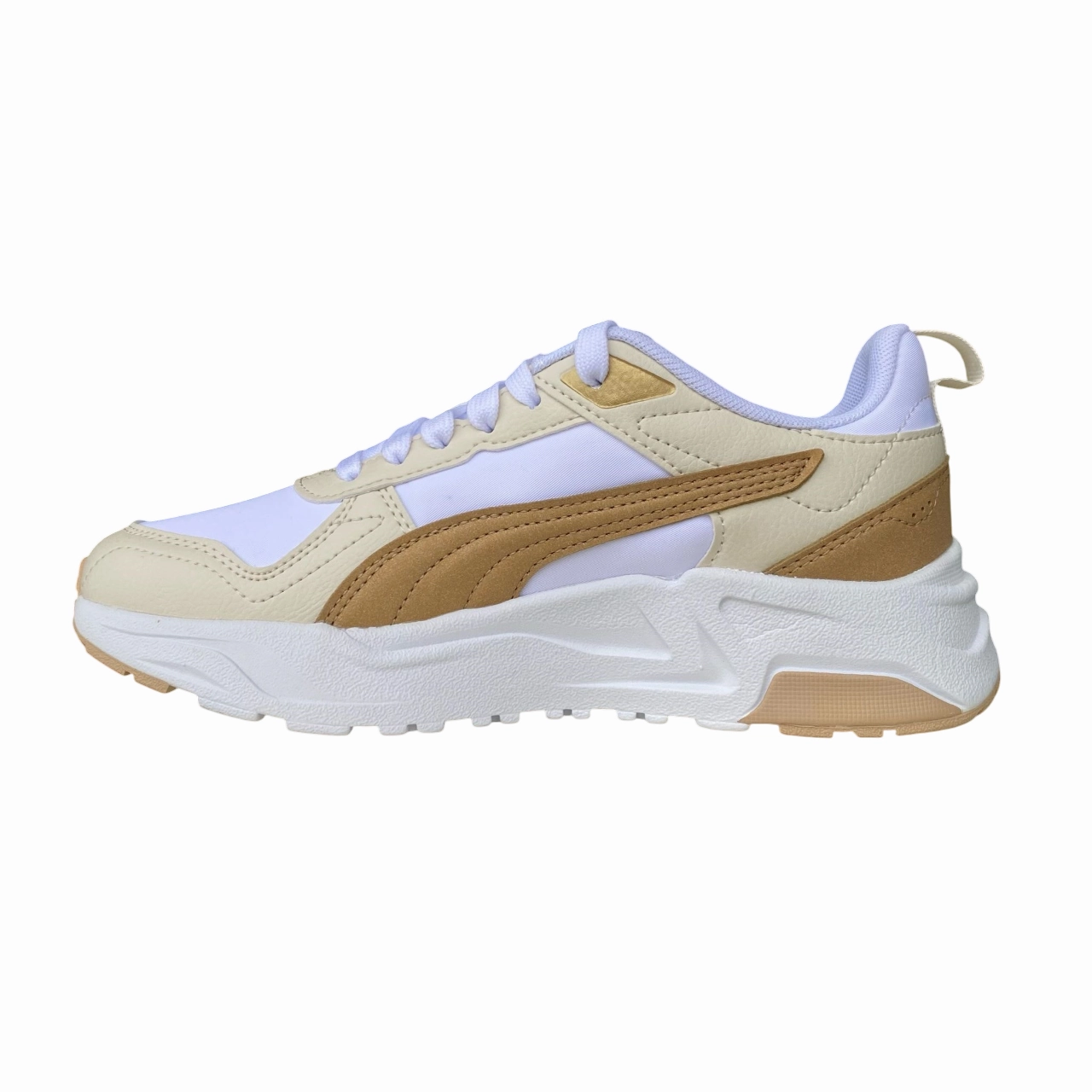Puma scarpa sneeakers da donna Trinity 2 Lite Aqua Metallic 400704-02 bianco-sasbbia-neve