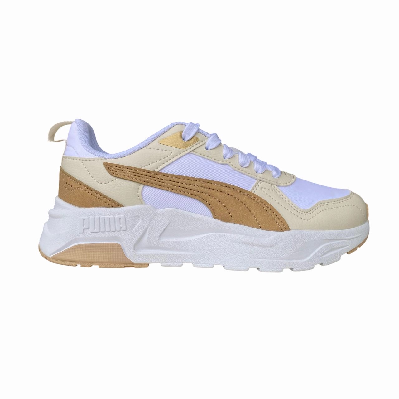  Puma scarpa sneeakers da donna Trinity 2 Lite Aqua Metallic 400704-02 bianco-sasbbia-neve