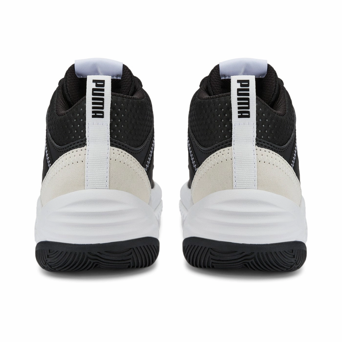 Puma sneakers alta da ragazzo Rebound Future Evo Core Jr 386170 01 black-white