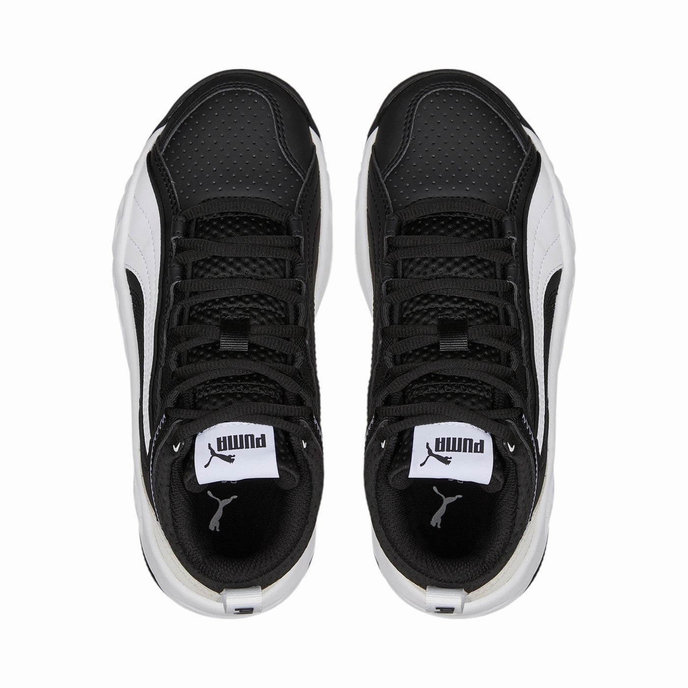 Puma sneakers alta da ragazzo Rebound Future Evo Core Jr 386170 01 black-white