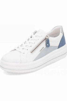 Remonte Ladies trainer D1C01-84 in White Combi 
