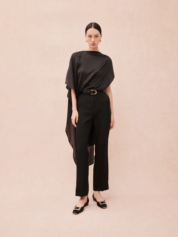 [SALE]Beatrice Silver Square Buckle Heels