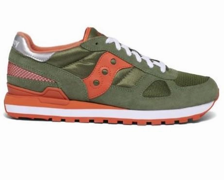  Saucony Original scarpa sneakers da uomo Shadow S2108 731 verde arancio