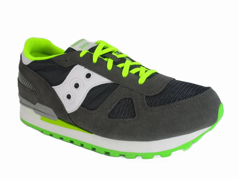 Saucony Originals scarpa sneakers da ragazzo Shadow SK260985 grigio bianco