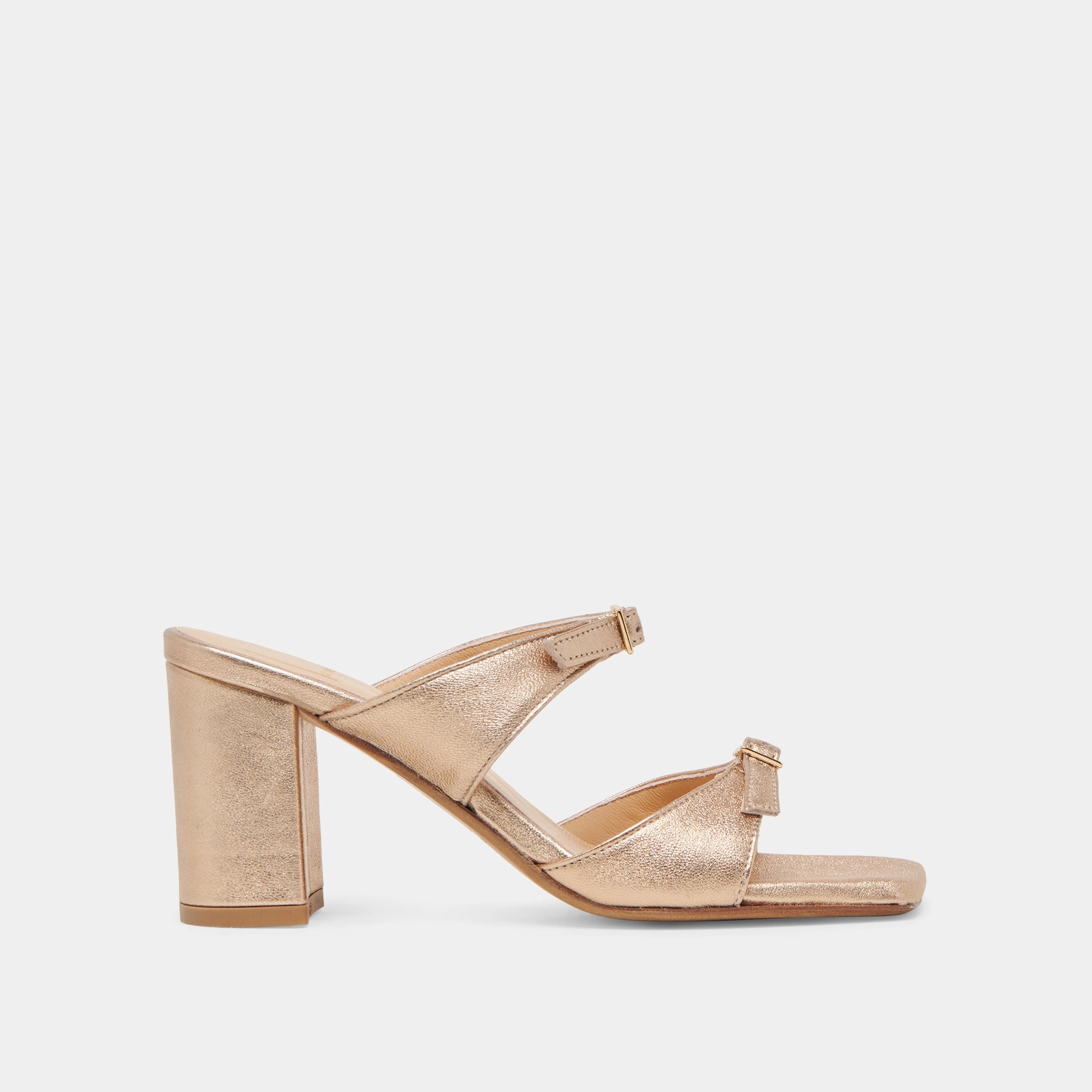  SHANE HEELS GOLD METALLIC LEATHER