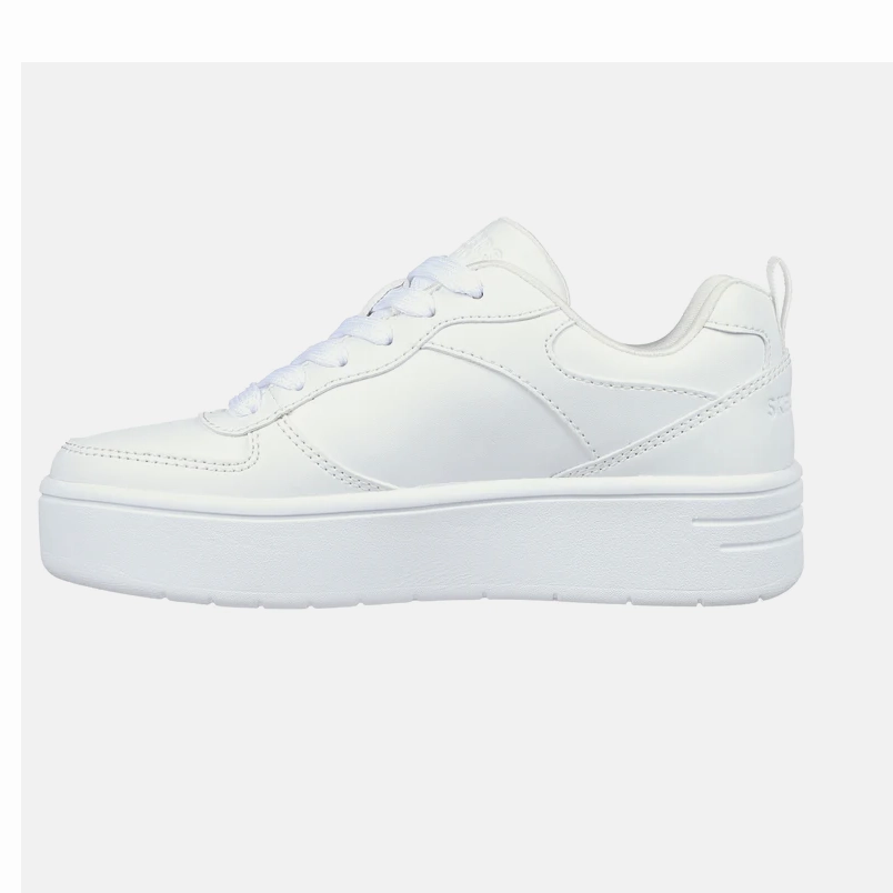 Skechers scarpa sneakers da ragazza Court High Color Zone 310197L/WHT bianco