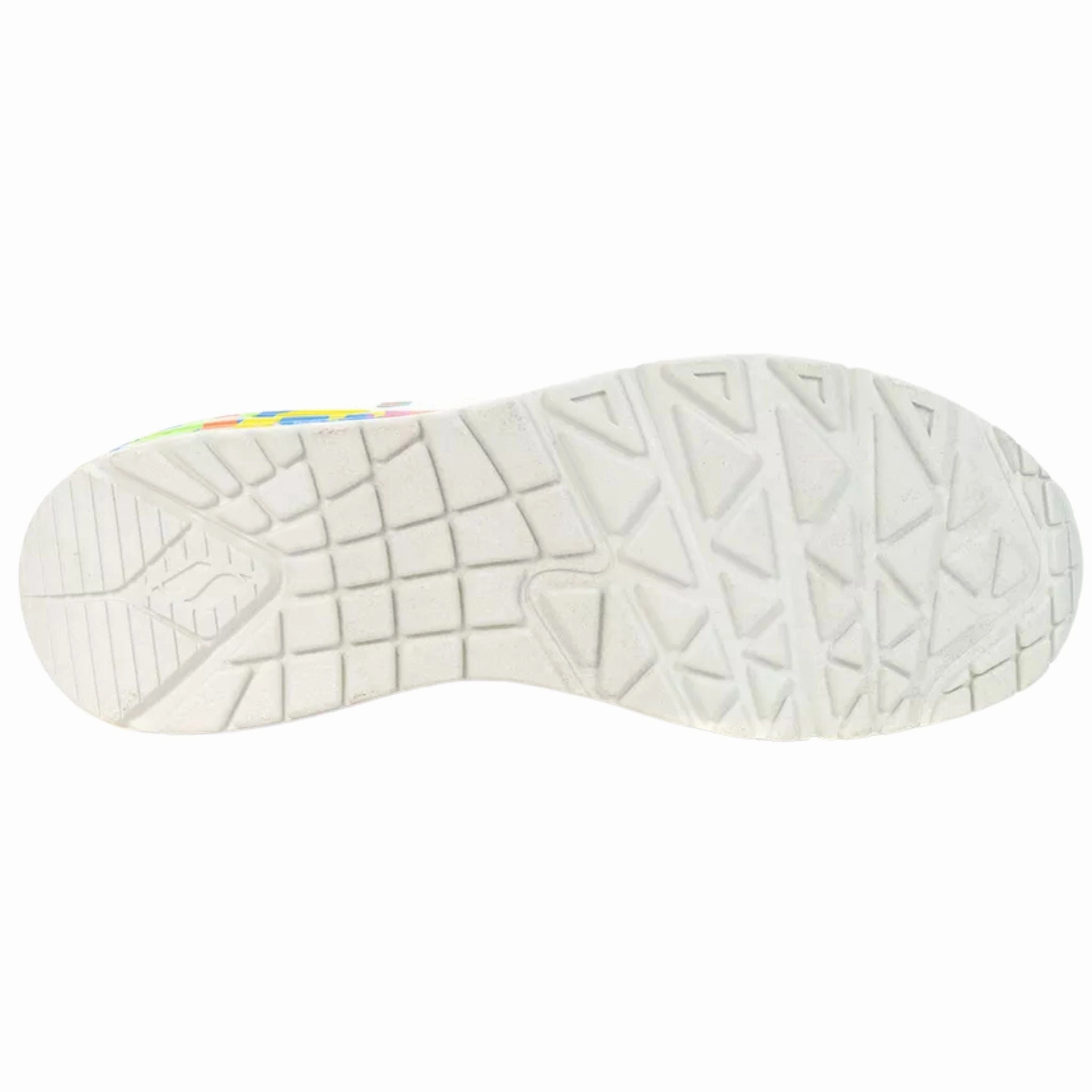 Skechers Women's 177995 Uno-ONE FOR Stars! White Multi Casual Shoes