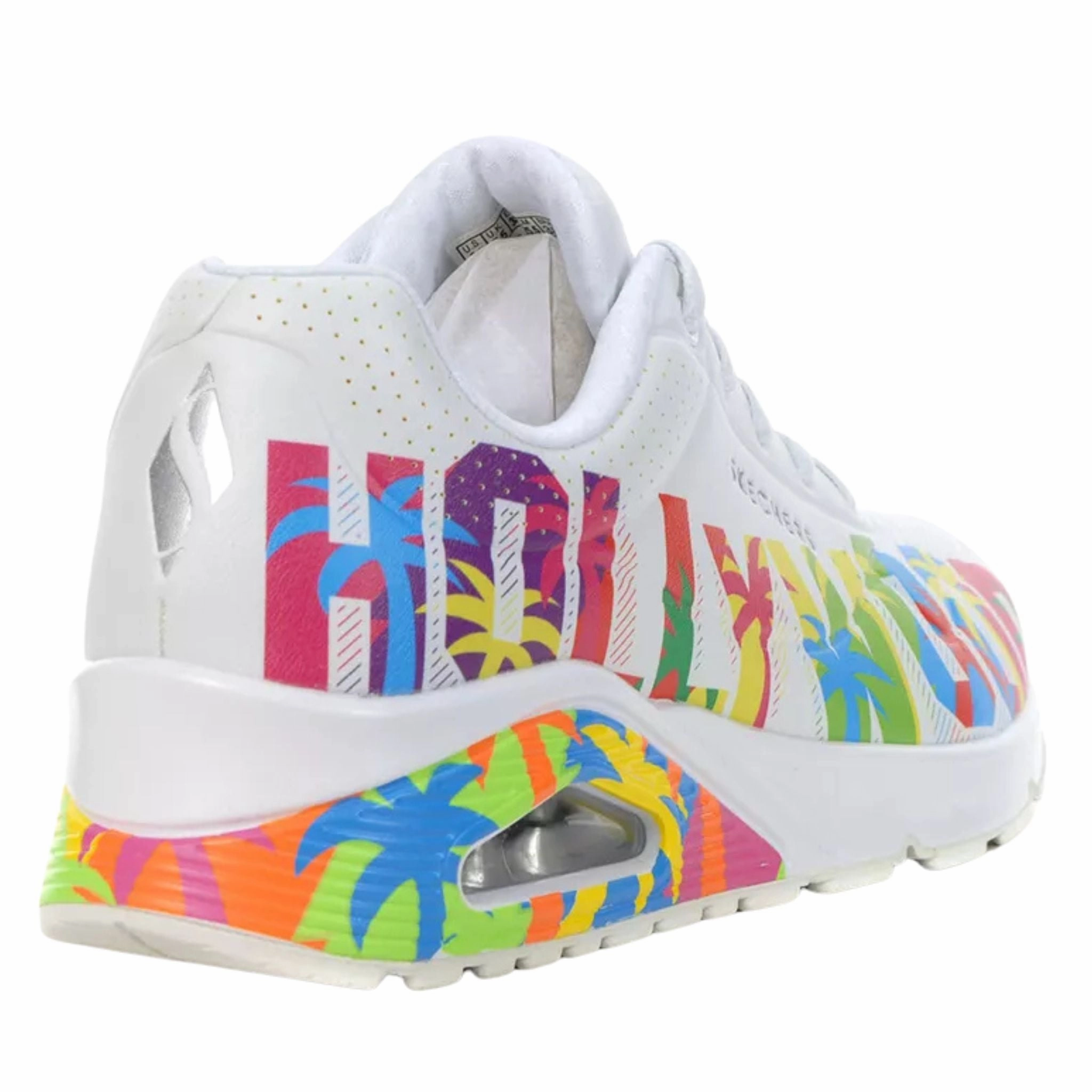 Skechers Women's 177995 Uno-ONE FOR Stars! White Multi Casual Shoes