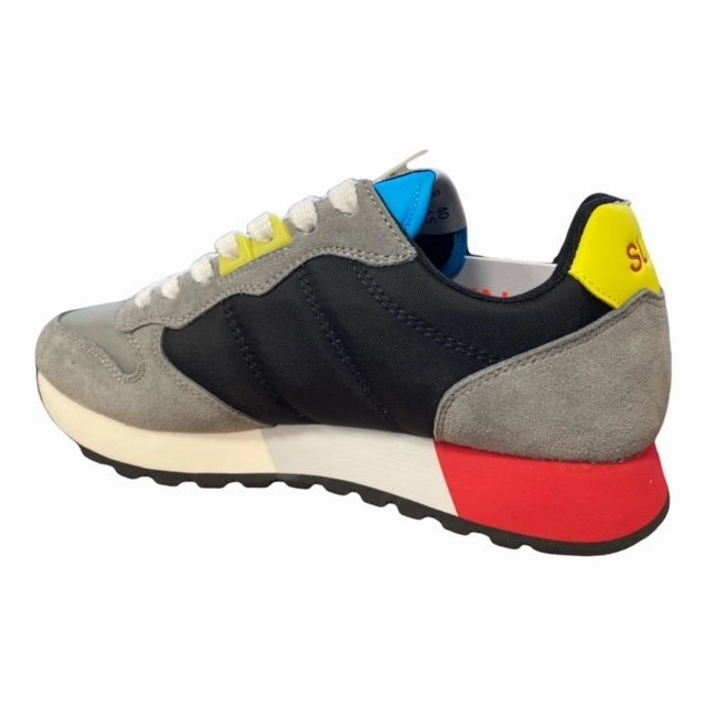 Sun68 sneakers da uomo Jaki Party Multicolors Z32116 3411 grigio medio-nero