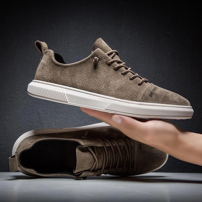 West Louis Designer British Style Suede Leather Sneakers