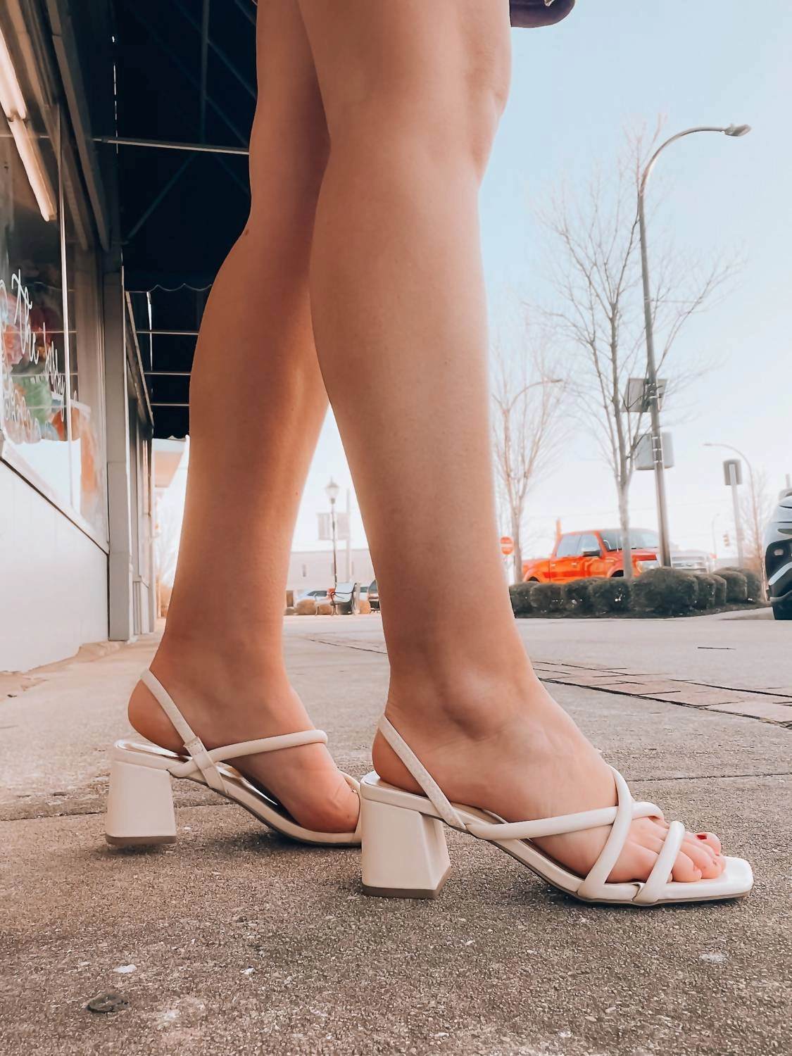 Women Slip Into Style Heels In Bone