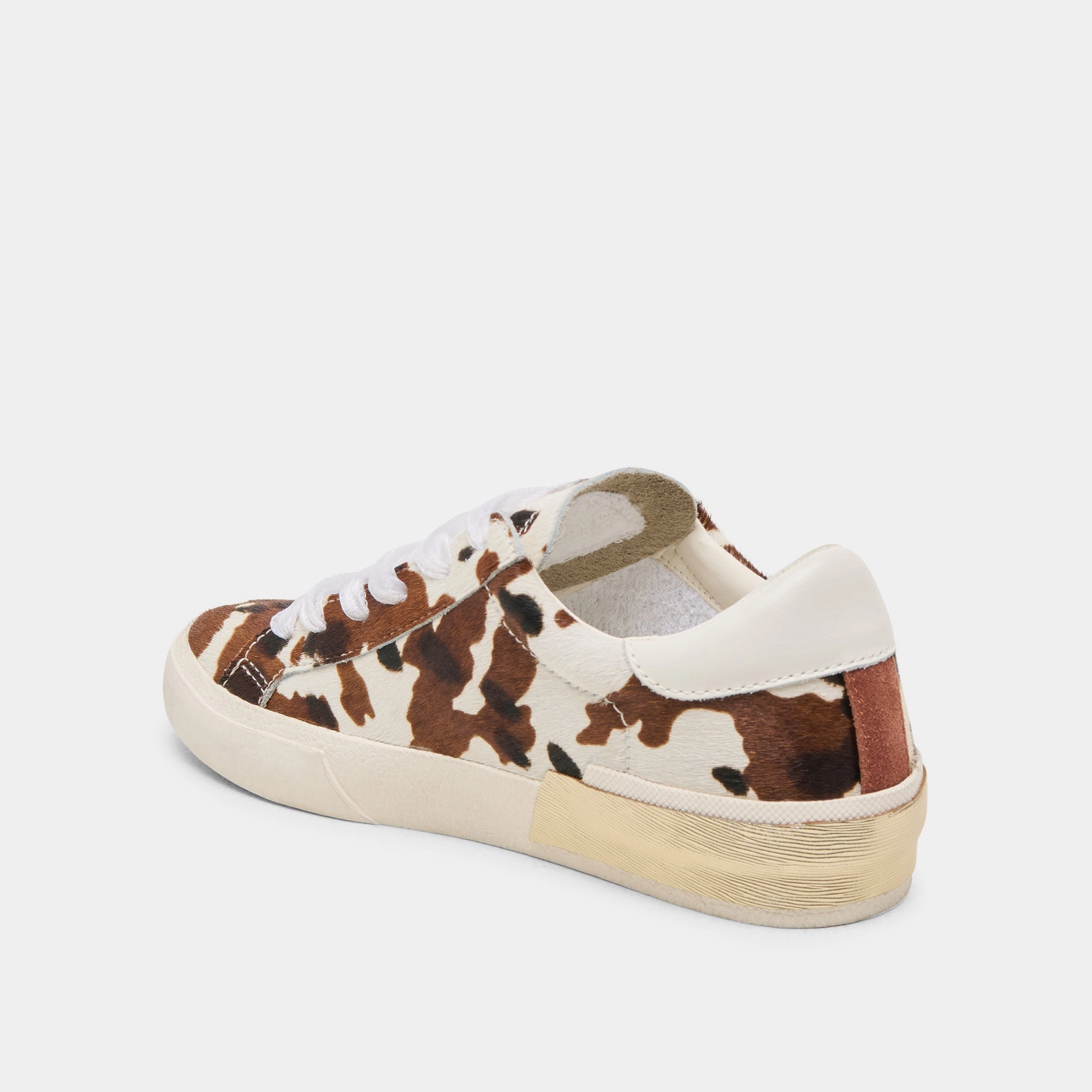 ZINA SNEAKERS COCOA TAURUS CALF HAIR