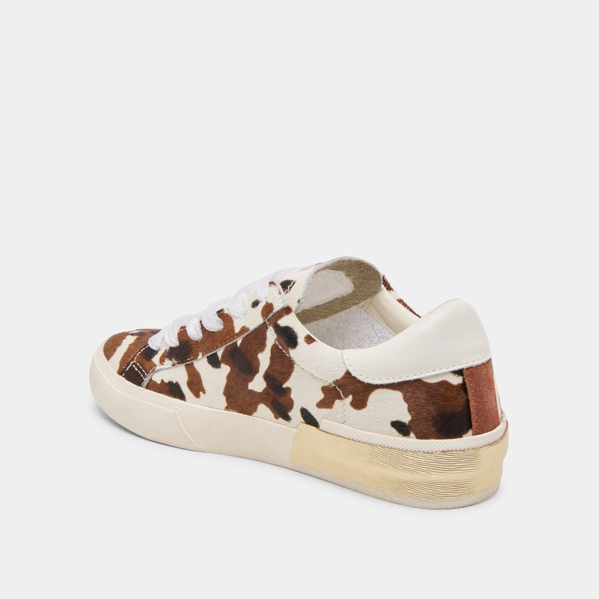 ZINA SNEAKERS COCOA TAURUS CALF HAIR