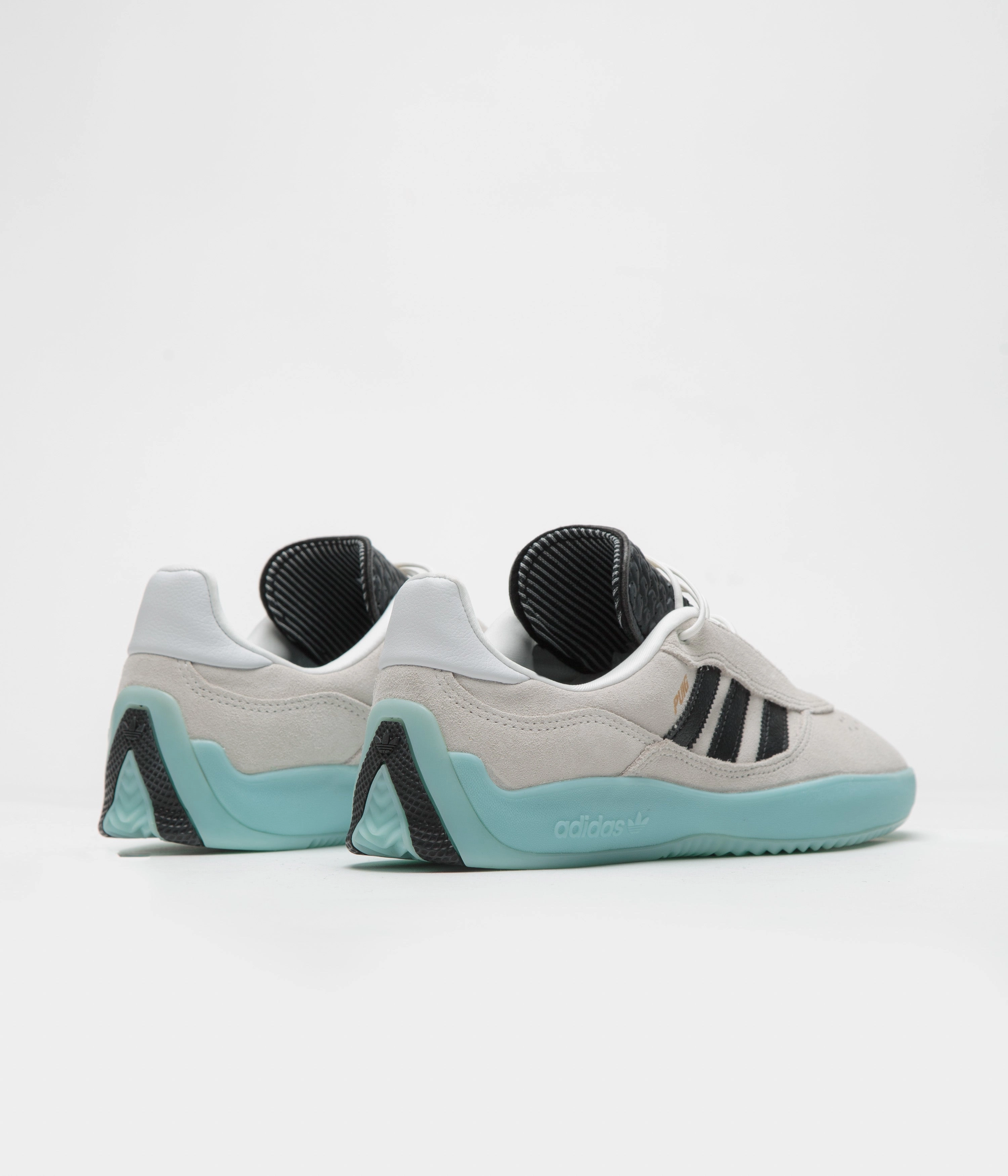 Adidas Puig Shoes - Crystal White / Core Black / Light Aqua Hello Kitty Shoes Adidas