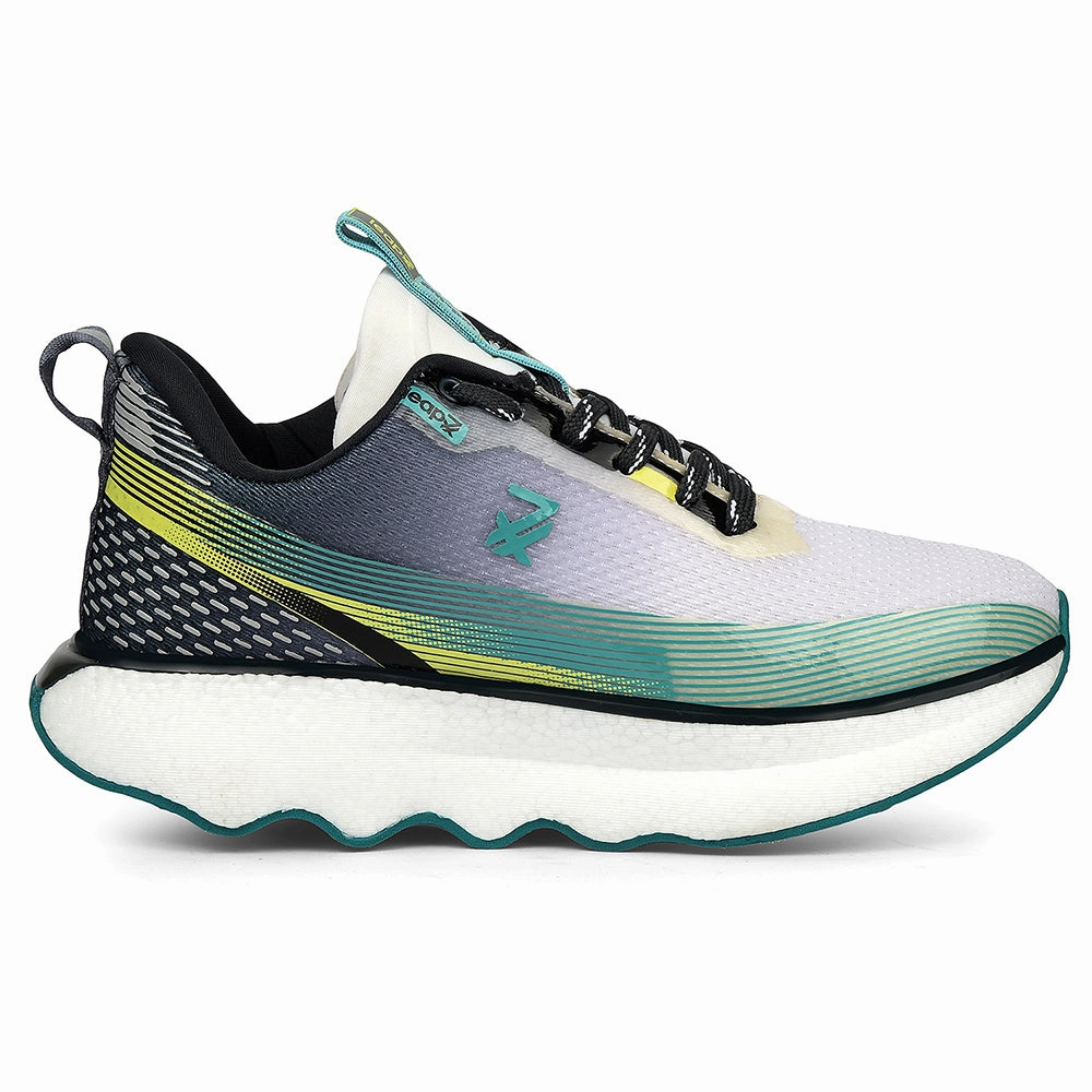 Leap7x Sea Green Sports Lacing Running Shoes For Men GHD-103 By Liberty Training Boxing Shoes