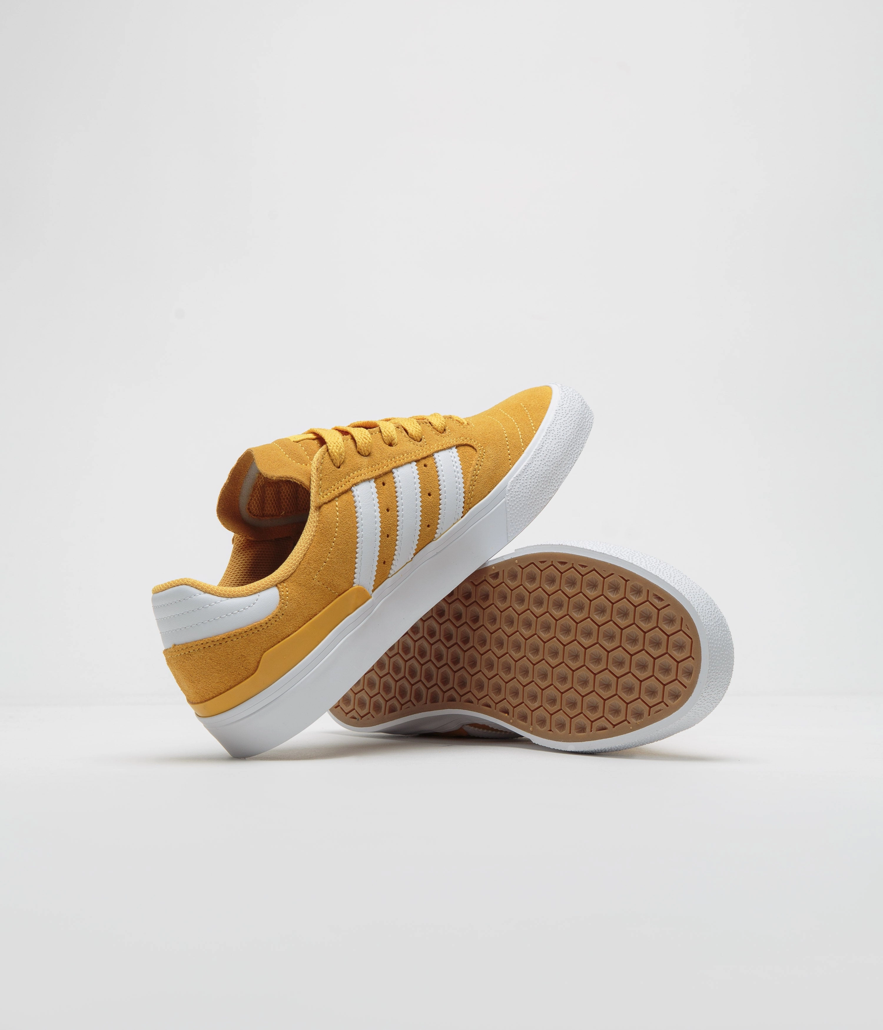 Adidas Shoes Sizing Adidas Busenitz Vulc II Shoes - Preloved Yellow / FTWR White / Gold Metallic