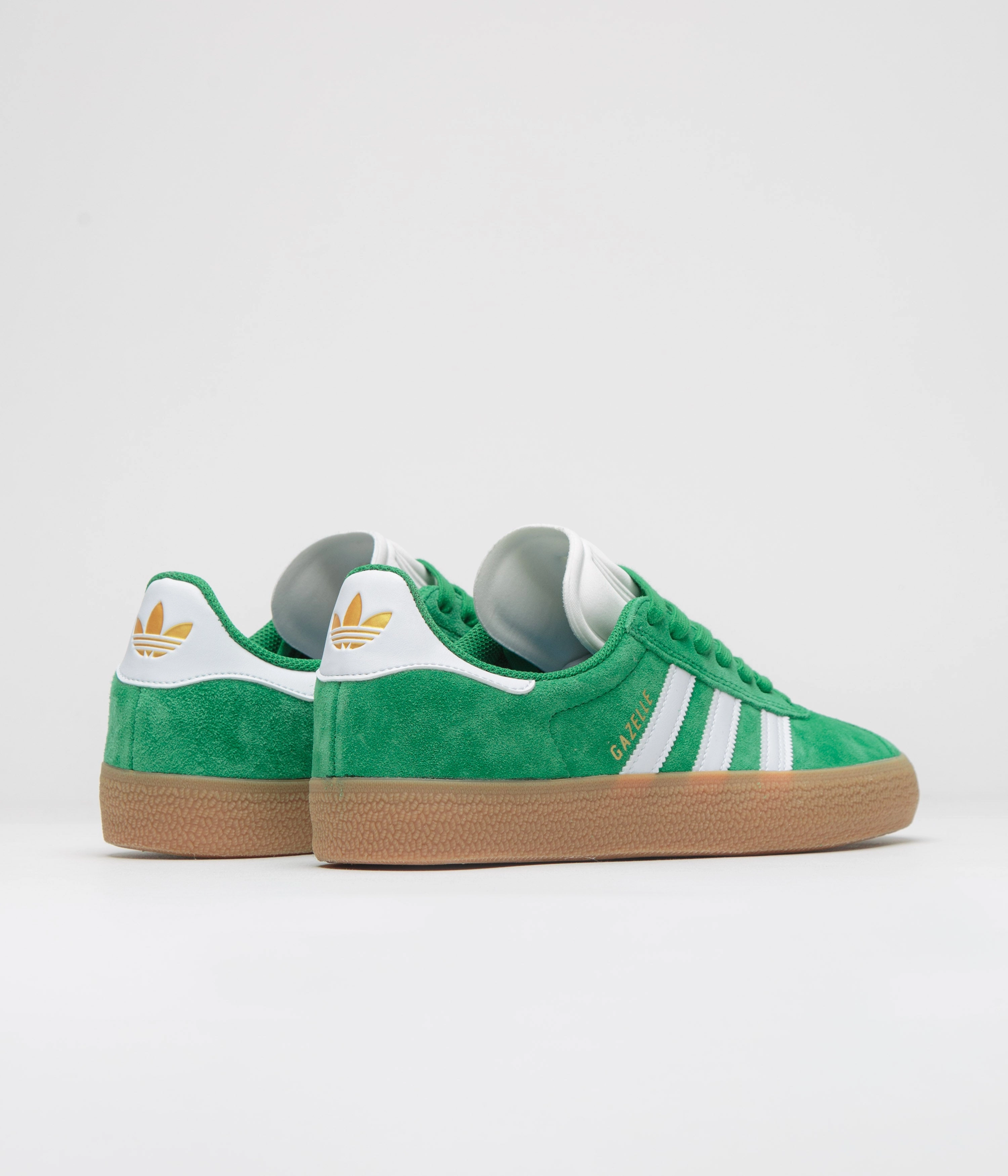 Adidas Bamba Shoes Adidas Gazelle ADV Shoes - Green / Cloud White / Gold Metallic