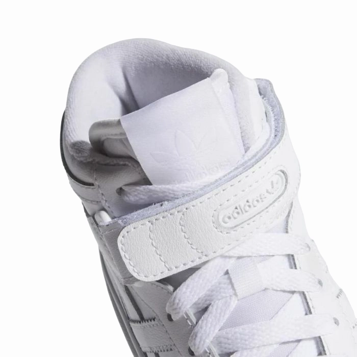 Gum Sole Sneakers Adidas Originals Scarpa sneakers alta da ragazzo Forum Mid FZ2086 bianco