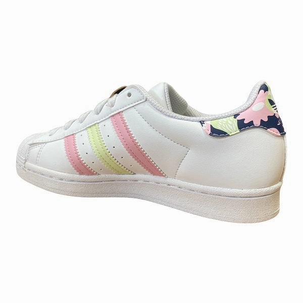 Sneakers Dsw Adidas Originals scarpa sneakers da ragazza Superstar GY3330 bianco limone rosa