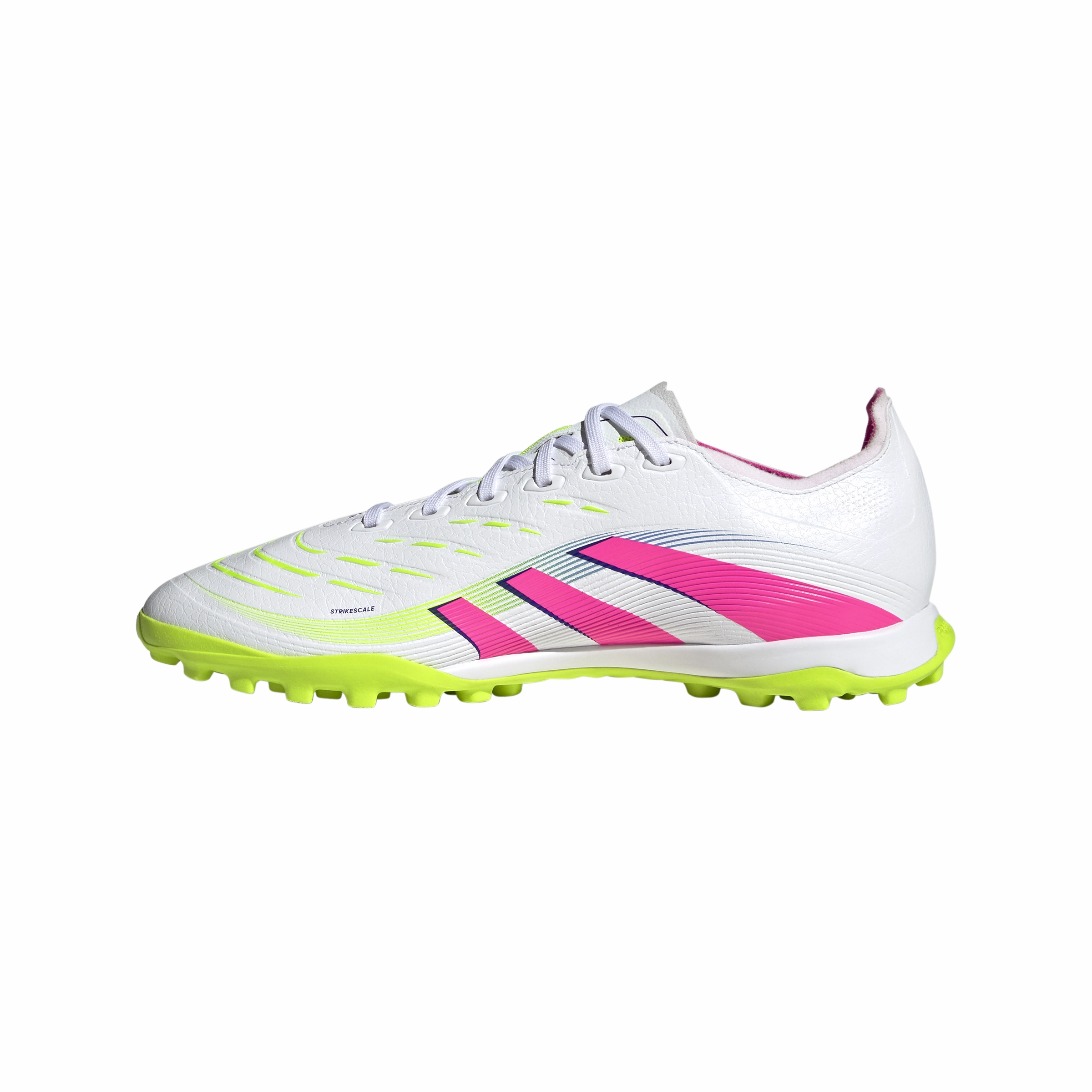 Replaceable Soccer Cleats adidas Predator League TF Turf Soccer Shoes - FTWhite/LucPink/Luclem