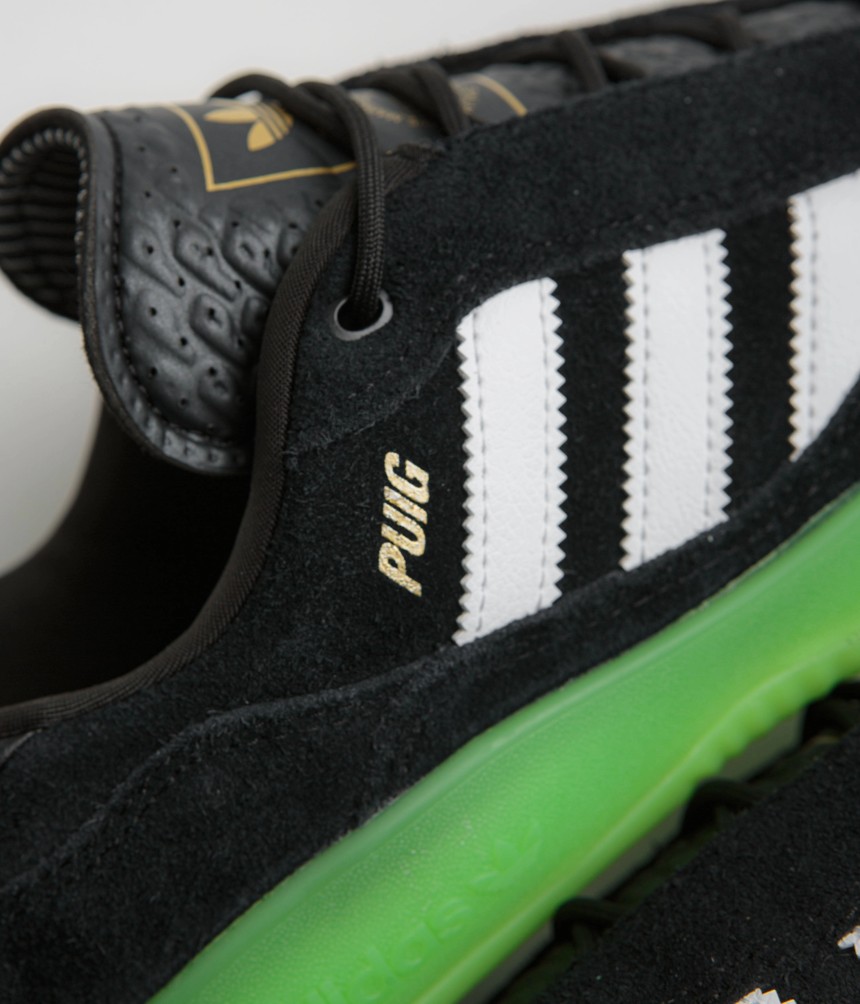 Adidas Crazyflight Mid Shoes Adidas Puig Shoes - Core Black / FTWR White / Semi Solar Green