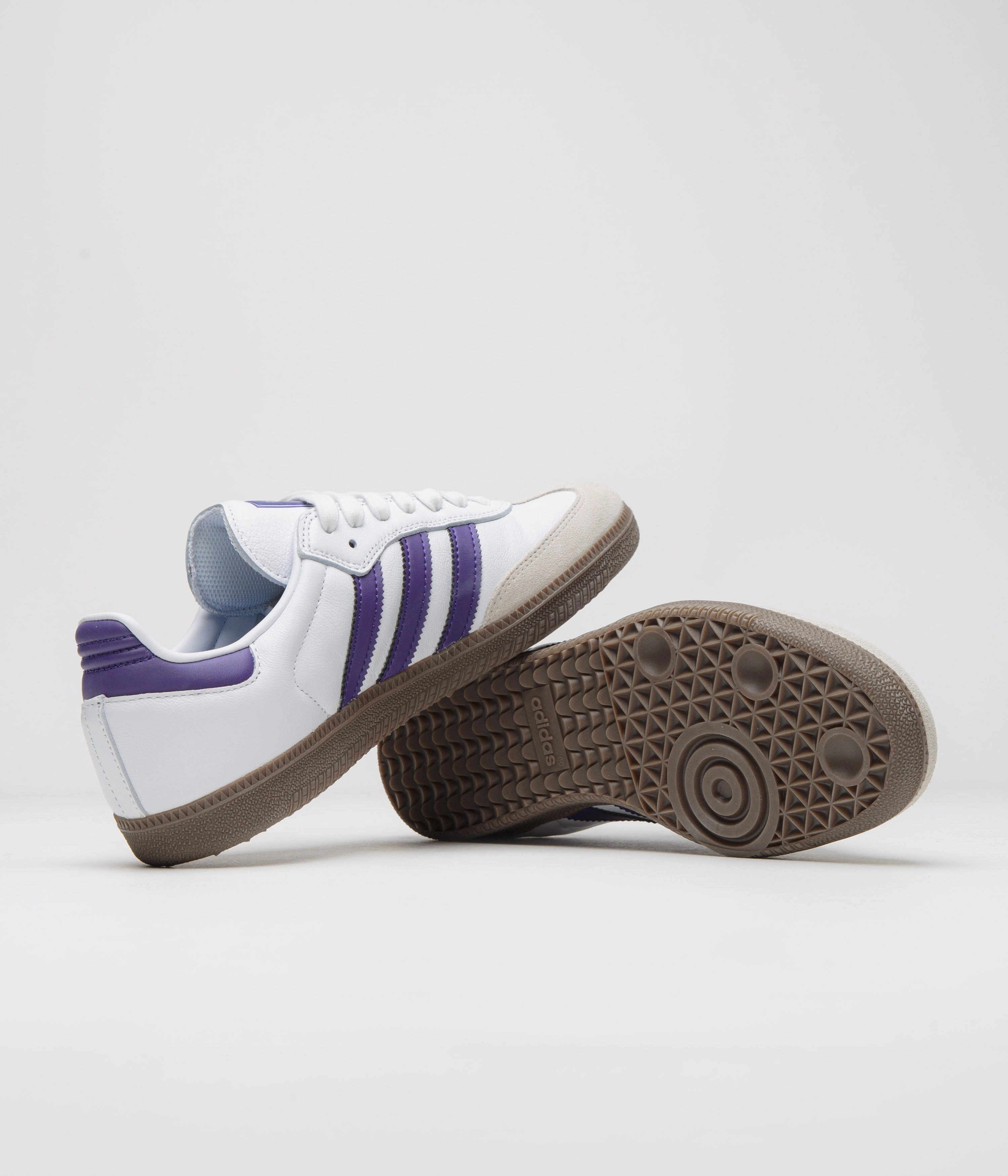 Adidas Samba ADV Shoes - Cloud White / Collegiate Purple / Gold Metallic Adidas Adifom Q Shoes