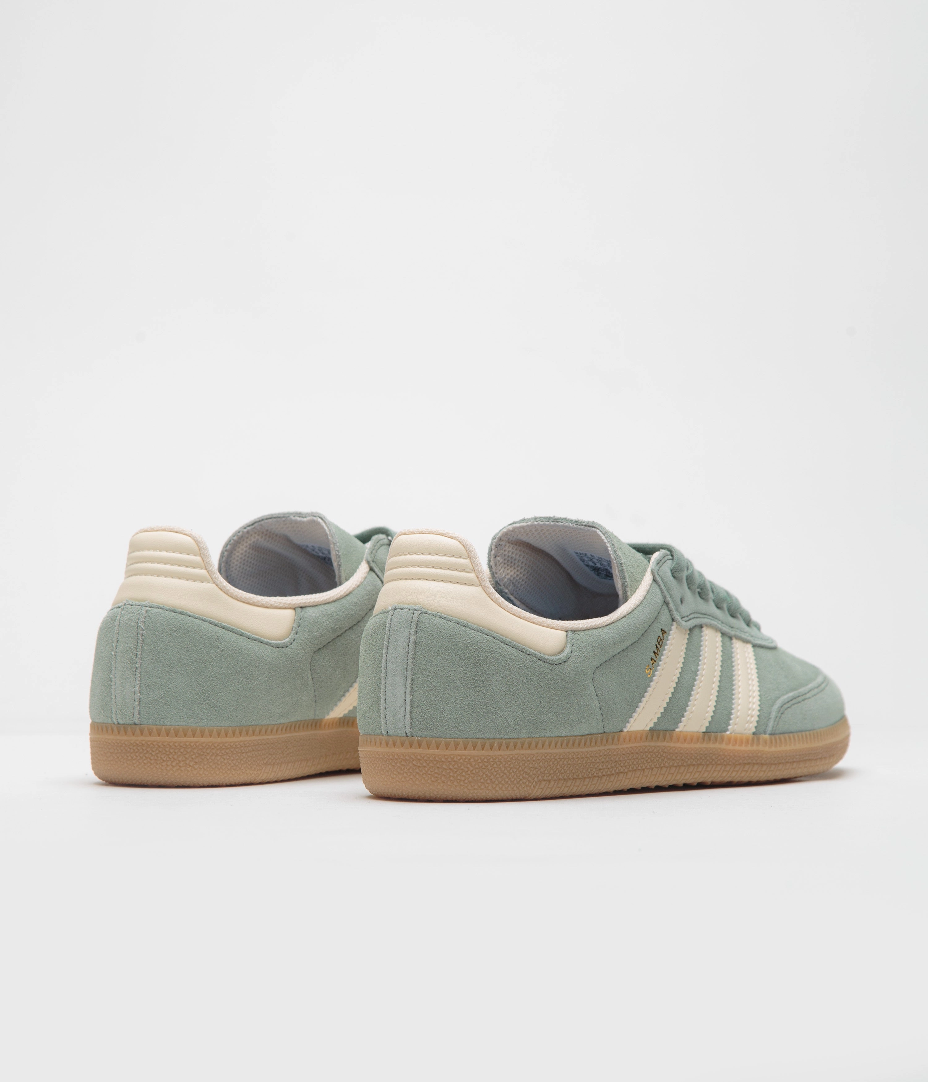 Adidas X Jeremy Scott Shoes Adidas Samba ADV Shoes - Silver Green / Wonder White / Gold Metallic