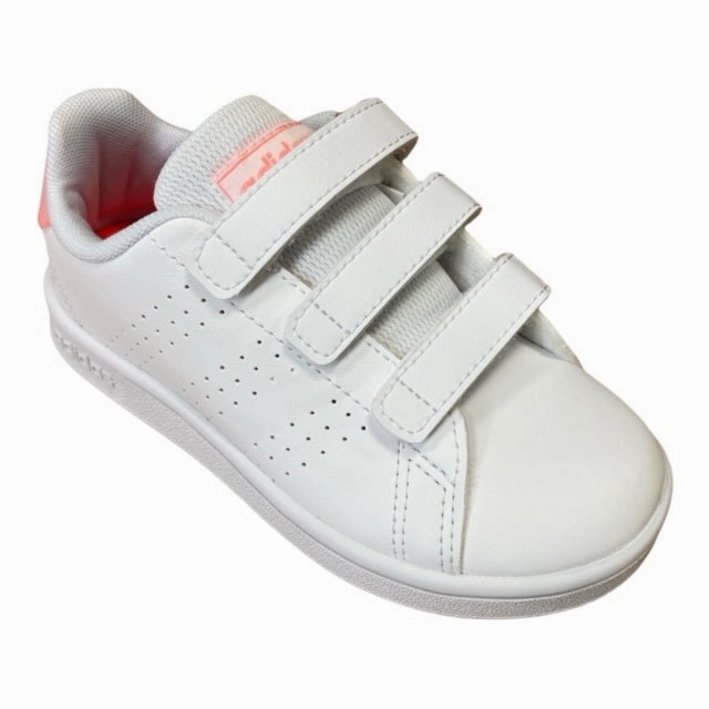 Adidas sneakers bassa da bambina con strappo Advantage C GW0453 white-light pink Lebron Basketball Sneakers