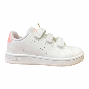 Adidas sneakers bassa da bambina con strappo Advantage C GW0453 white-light pink Hooka Sneakers