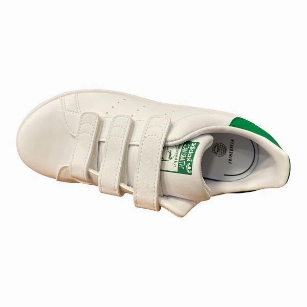 Adidas sneakers con strappo da bambino Stan Smith CF C FX7534 white-green Best Fancy Sneakers