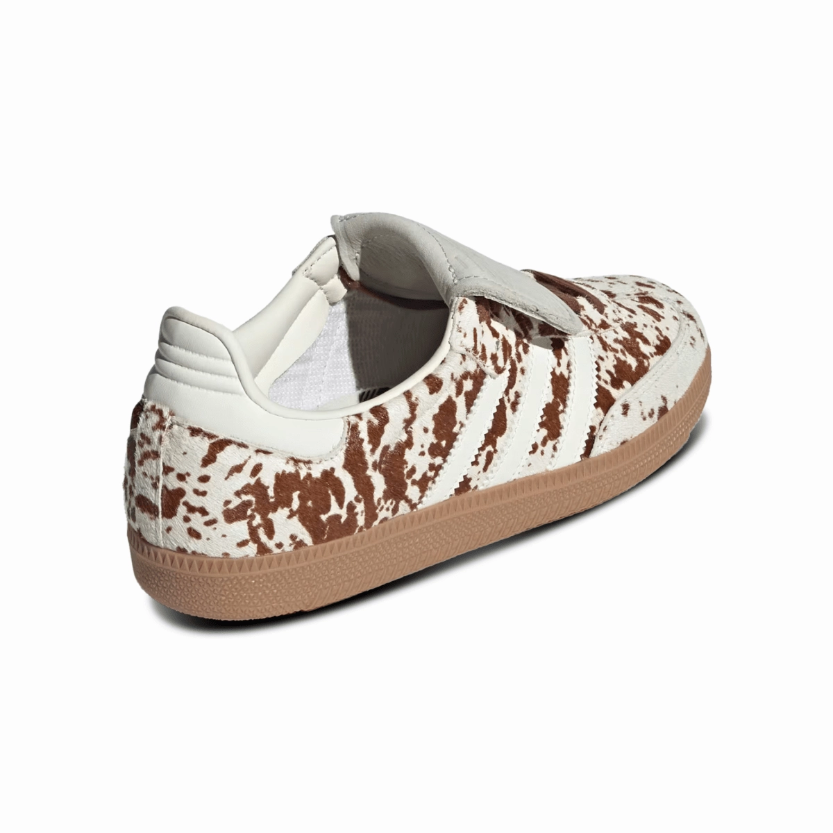 Adidas Women's Samba Long Tongue Cow Print/Off White/Lucid Pink/Gum Soccer Cleates