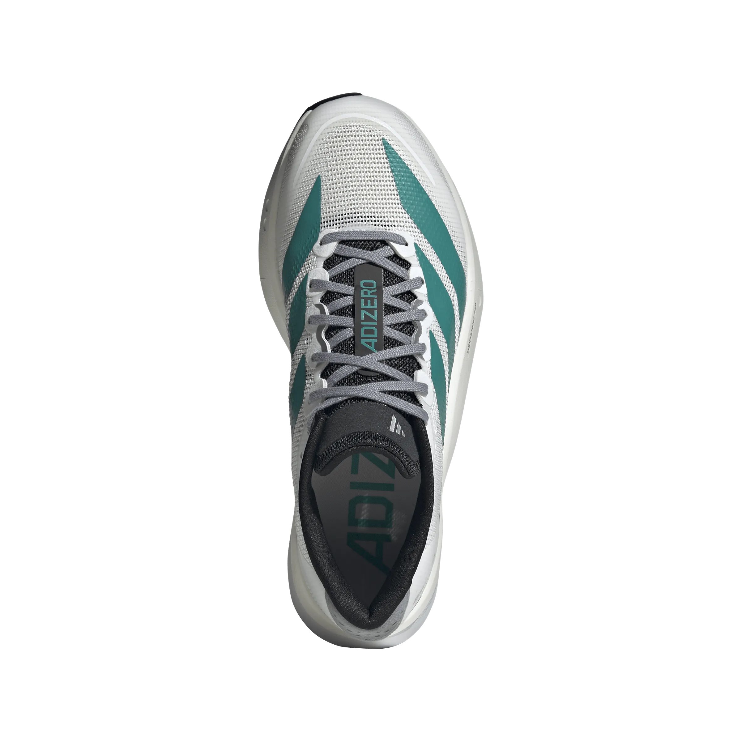 Training Shoes Without Laces Womens Adizero Boston 13 (Cloud White/Pure Teal/Grey)