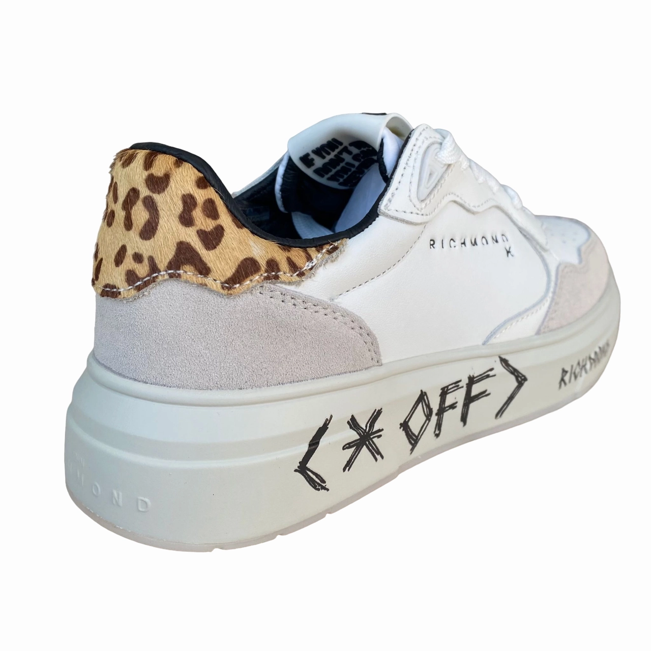 Open Back Sneakers John Richmond scarpa sneaker da donna 22309/CP C avorio