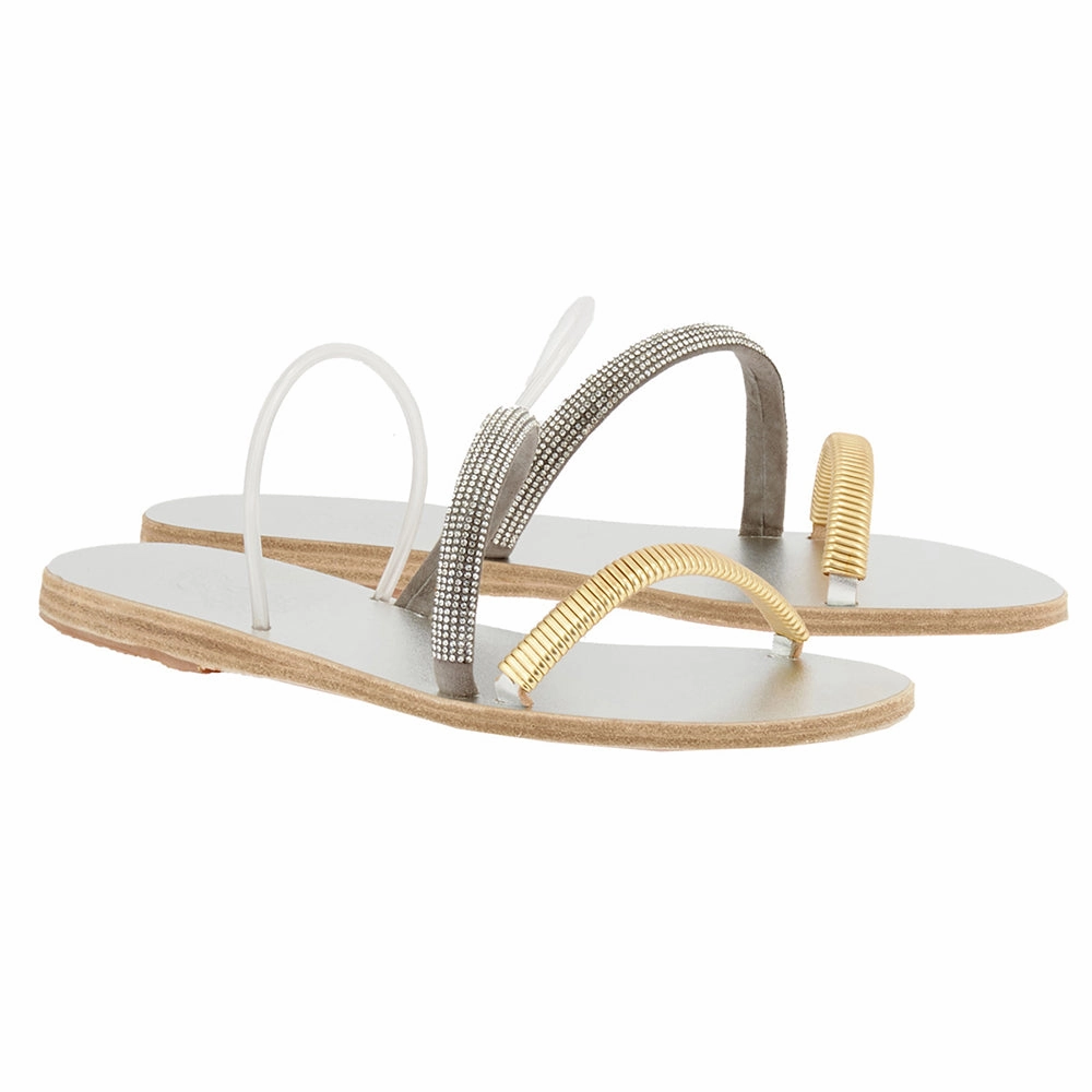 Wide Sandals Polytimi Chain/ Strap Silver
