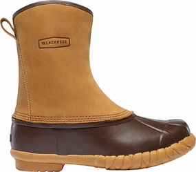 Lacrosse Mesquite Mens Brown Leather 10in 200G Hiking Boots Foot-shaped Minimalist Hiking Shoes