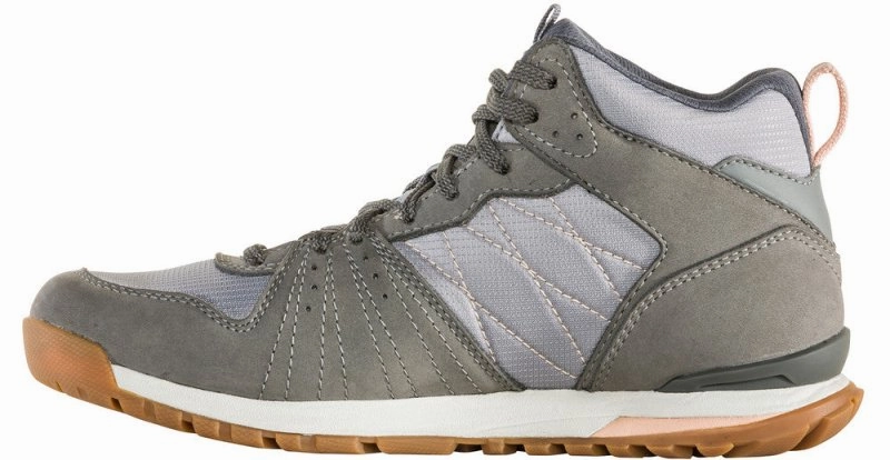 Cute Waterproof Hiking Shoes Oboz Women's Bozeman Mid - Steel