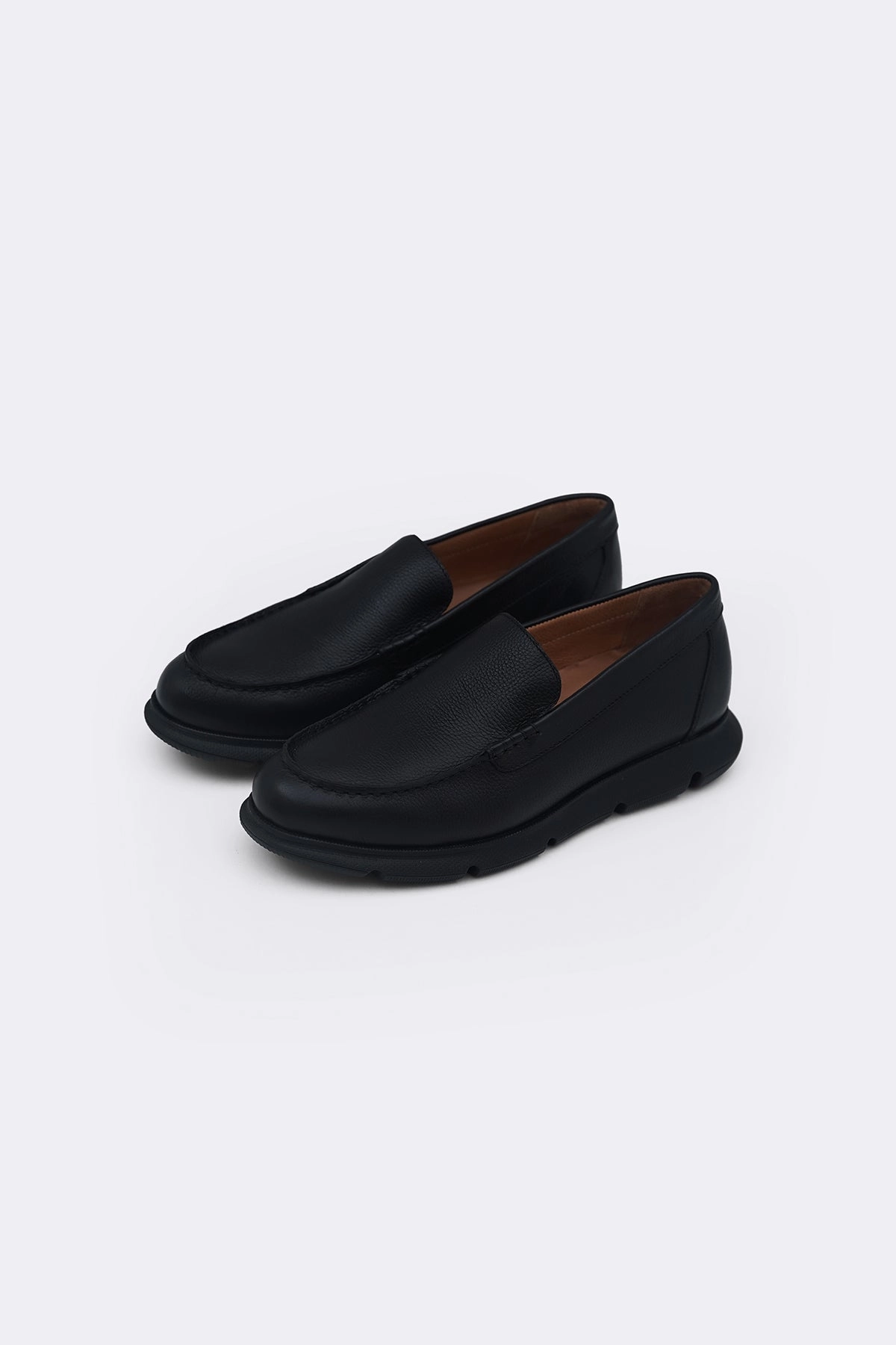 Platform Heel Loafers AIR-SOLE LEATHER LOAFERS