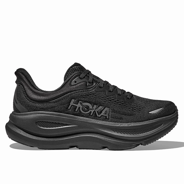 Shoes Perth Womens Hoka Bondi 9 Wide in Black/Black