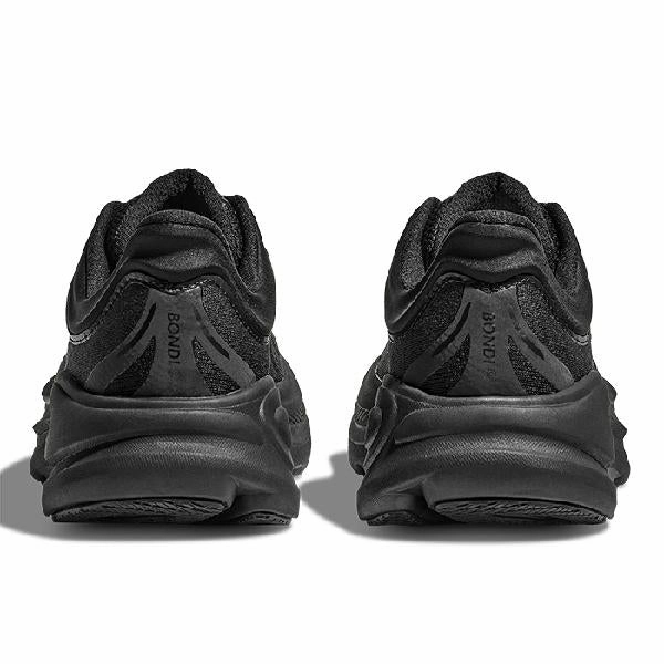 Presidents Day Sale Womens Hoka Bondi 9 Wide in Black/Black