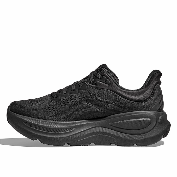 Womens Hoka Bondi 9 Wide in Black/Black Tennis Shoes