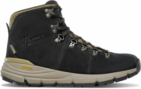 Danner Womens Mountain 600 4.5in Black/Khaki Suede Hiking Boots Hedgehog Fastpack Hiking Shoes