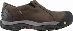 'Keen Outdoor' Men's Brixen Low 200GR WP Slip On - Slate Black / Madder Brown Hiking Shoes For Scotland