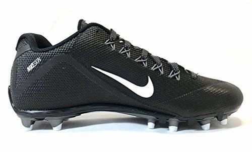 Alpha Pro 2 Football Cleat 13.5 Black/White/Metallic Dark Grey Broken Socce