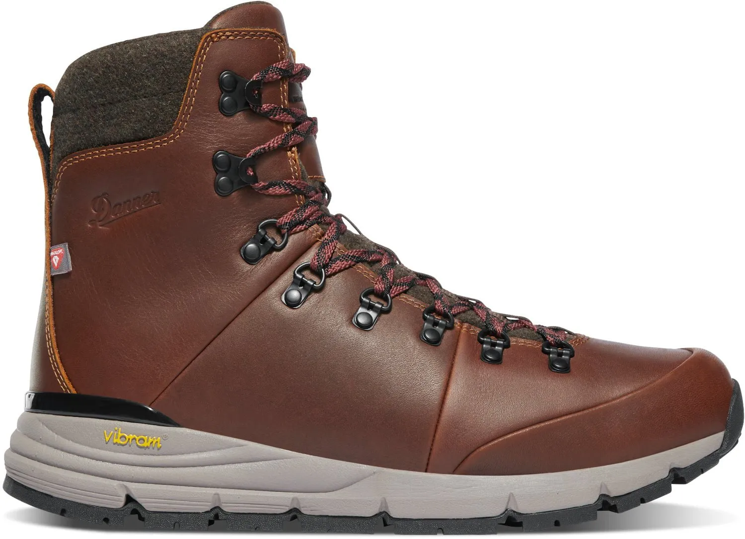 Lightweight Hiking Shoes Danner Mens Arctic 600 Side-Zip 7in 200G Roasted Pecan/Fired Brick Hiking Boots
